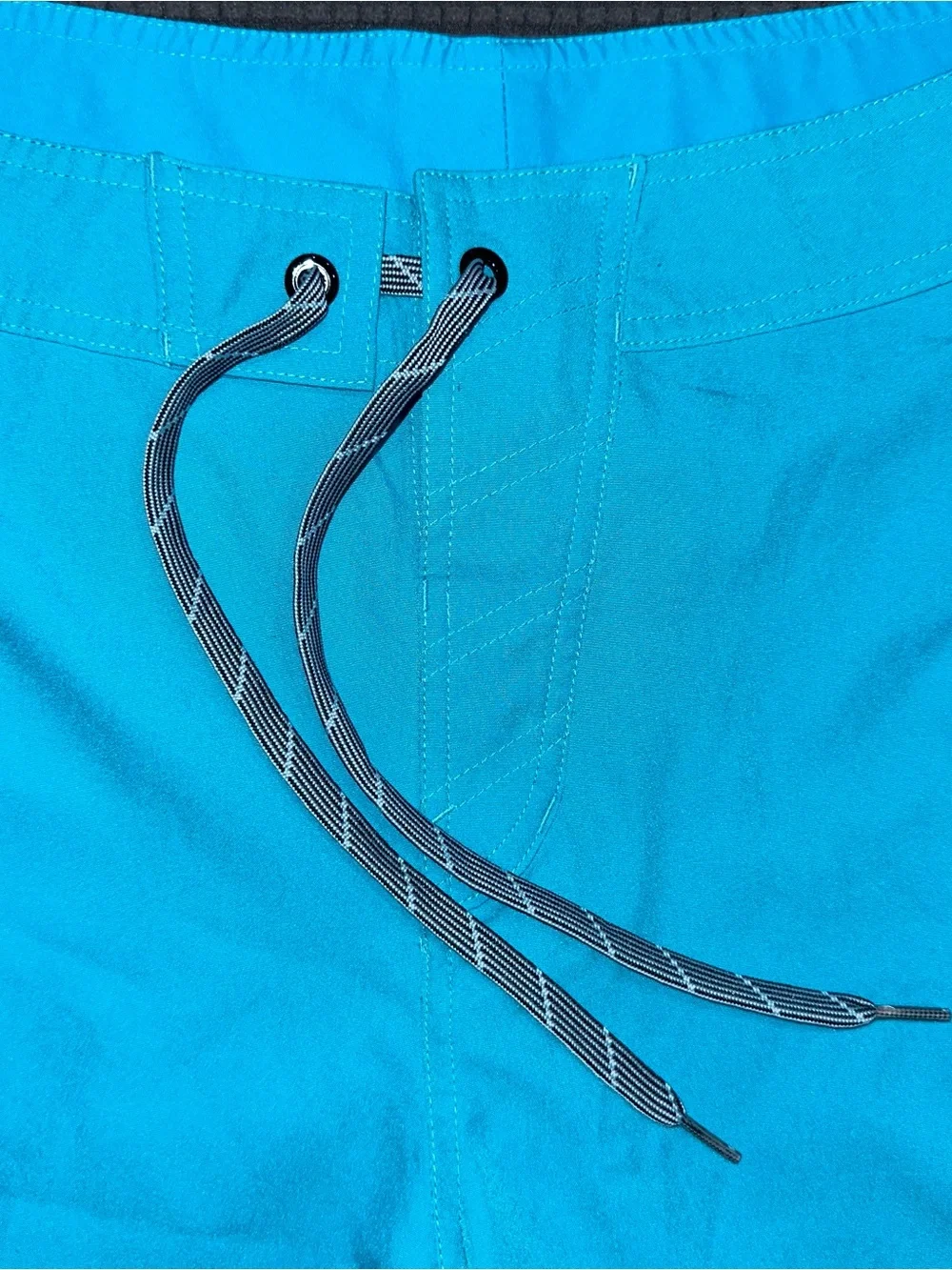 Nike Swim Board Shorts Mens Size 36 Blue Drawstring Performance Swim